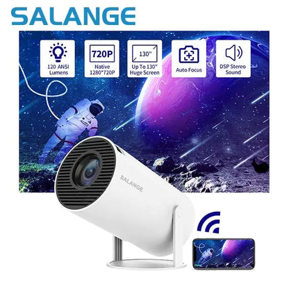 Salange HY300 Mini Smart Projector with 5G WiFi