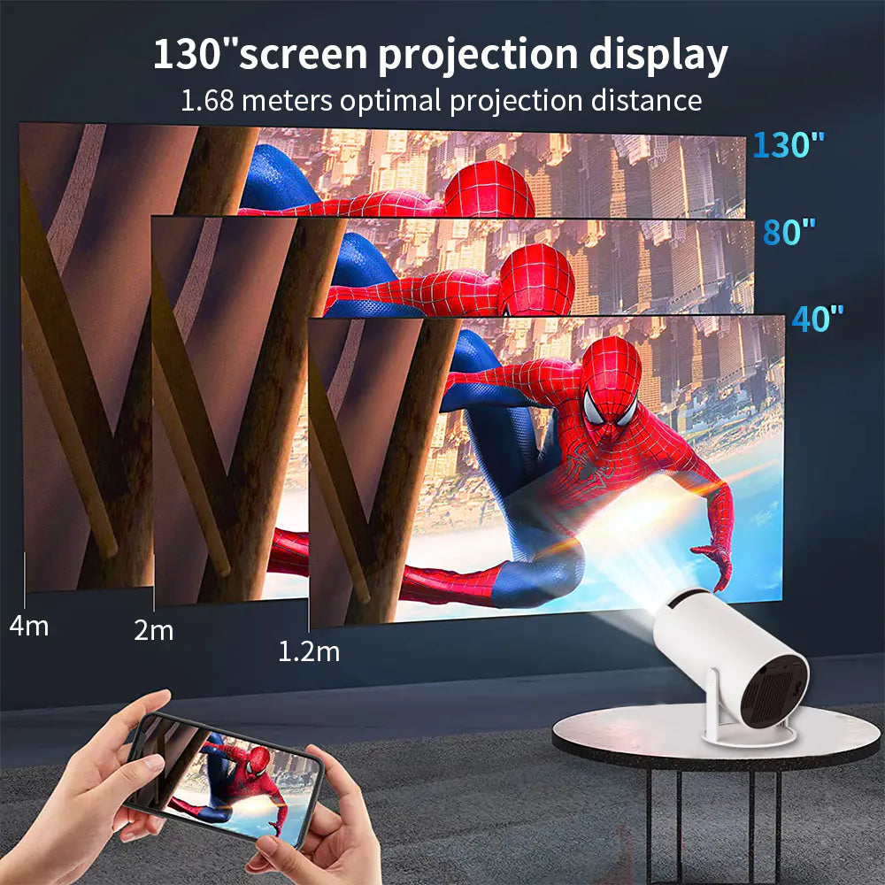 Salange HY300 Mini Smart Projector with 5G WiFi