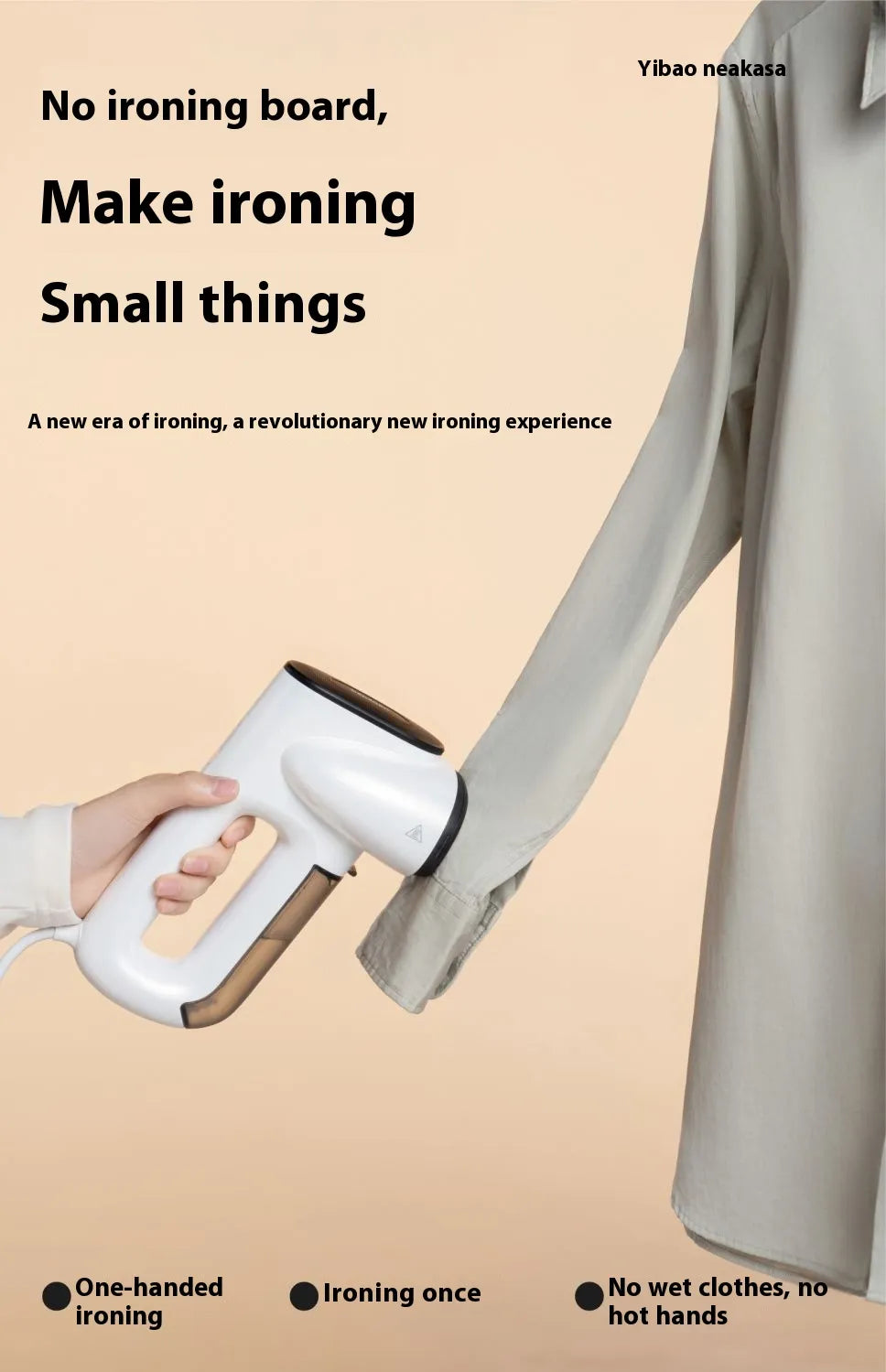 Portable Garment Steamer - Compact Handheld Steam Iron