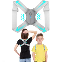 withthesun Back Brace Posture Corrector for Women & Kids Adjustable Shoulder Posture Brace with Vibration Reminder Breathable Back Support Straightener for Pain Relief from Back Shoulder Neck